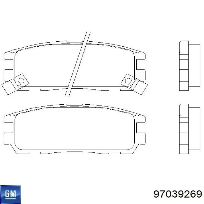 Pastillas traseras de freno General Motors 97039269 precio, desde 23,69 EUR