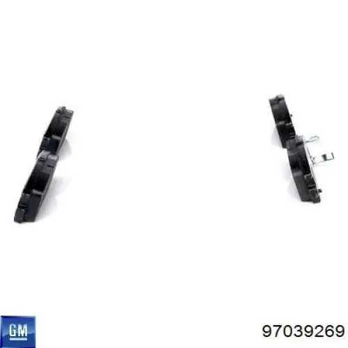 Pastillas de freno traseras 97039269 General Motors