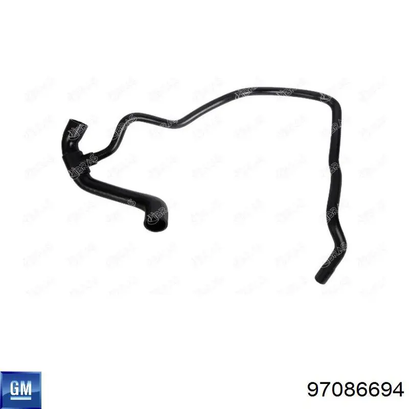 Manguera inferior del radiador 97086694 General Motors