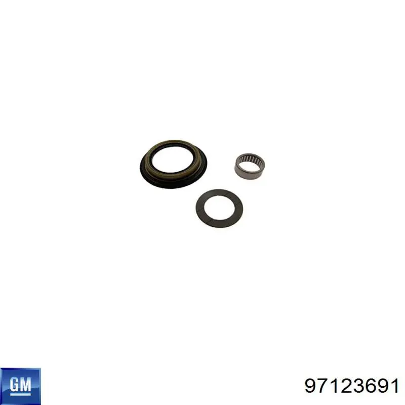 Retén de cubo de rueda delantero 98036595 General Motors