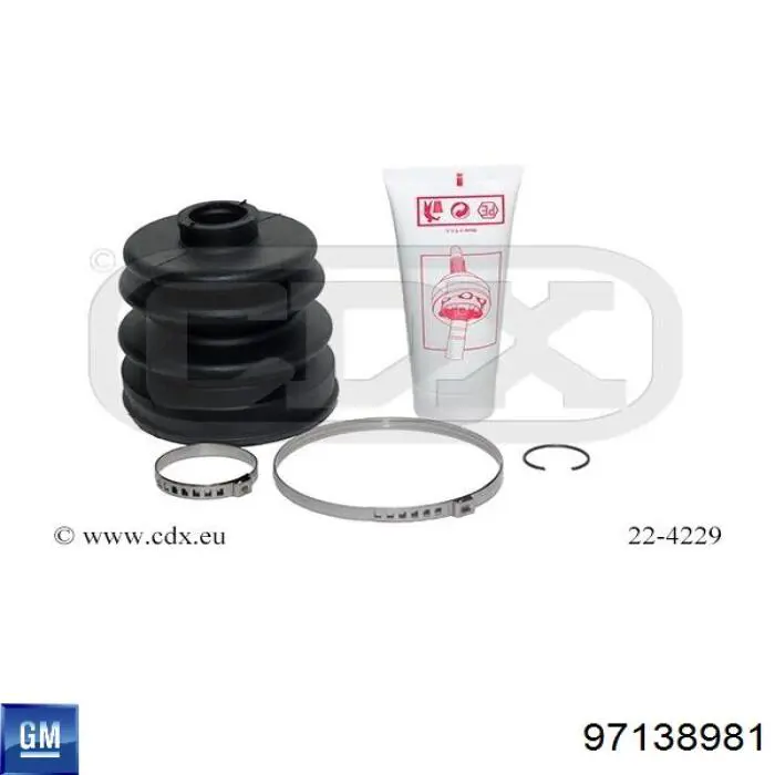 97138981 General Motors fuelle, árbol de transmisión delantero exterior