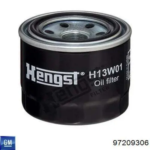 Filtro de aceite 97209306 General Motors