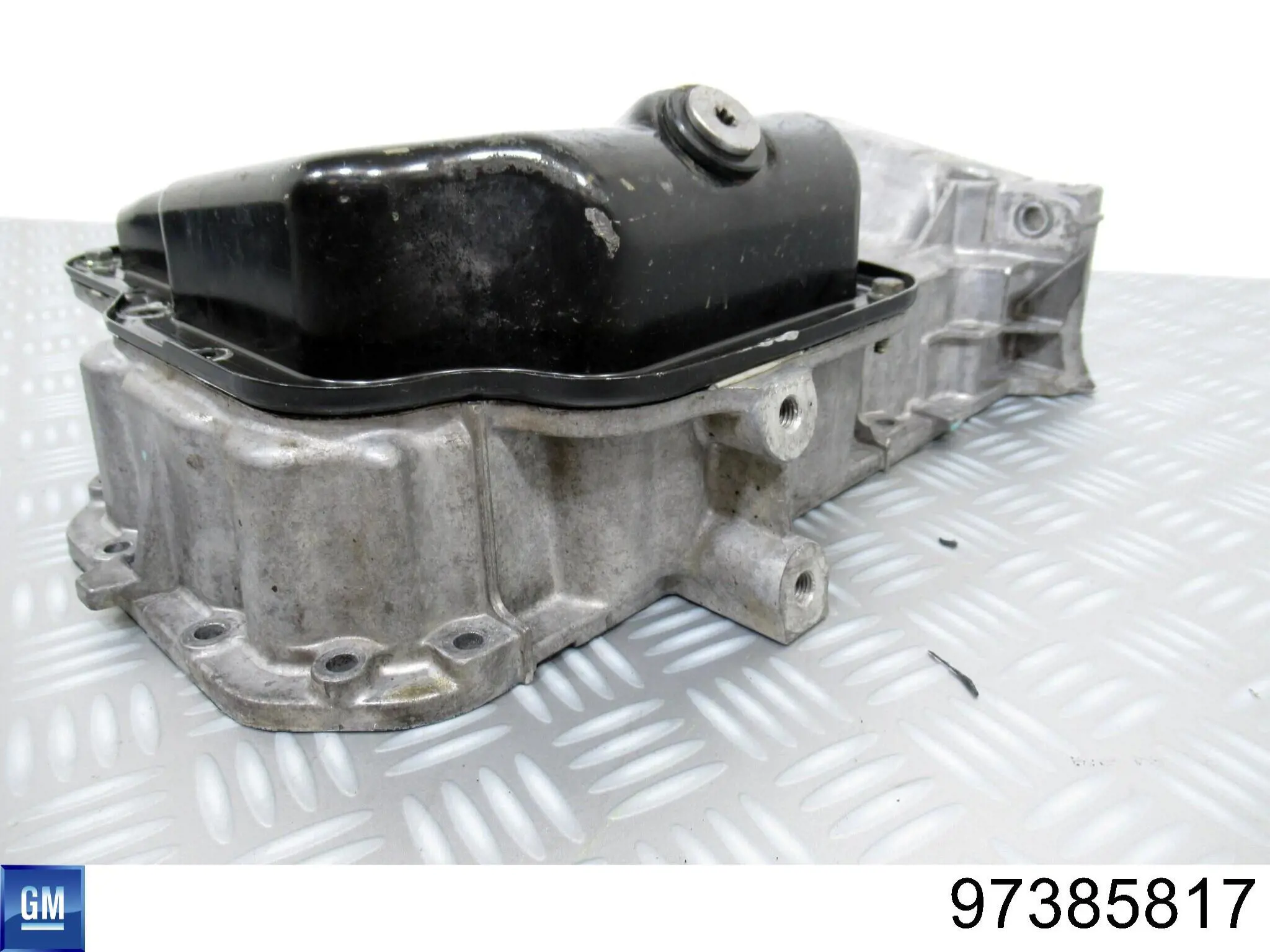 Cárter de aceite del motor 97385817 Opel