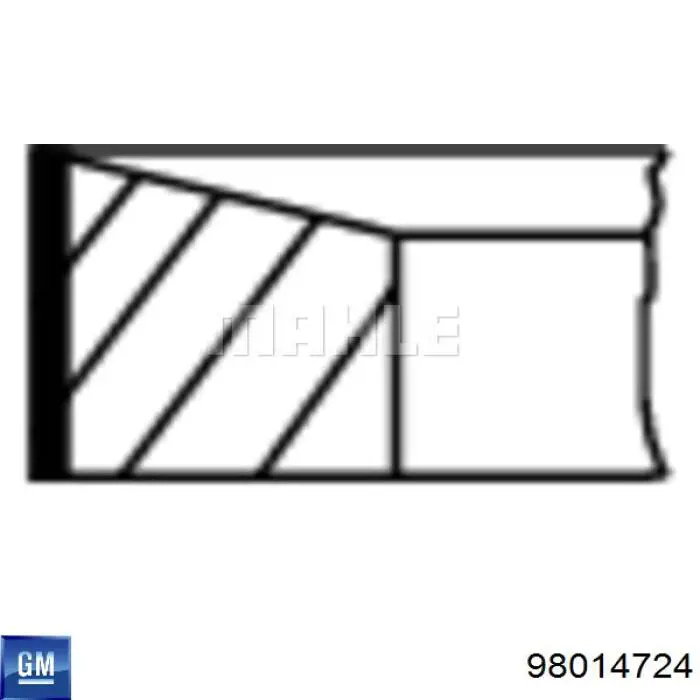 Comprar 98014724 General Motors Aros de pistón para 1 cilindro, STD