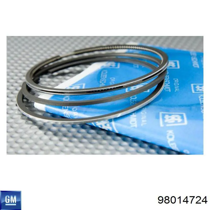 Aros de pistón para 1 cilindro, STD 98014724 General Motors