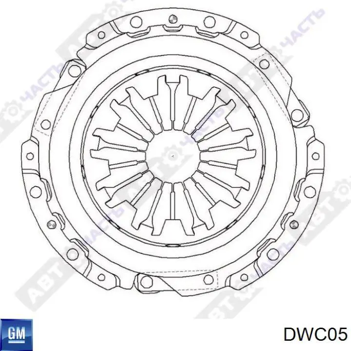 Plato de presión del embrague Opel Vectra 86, 87