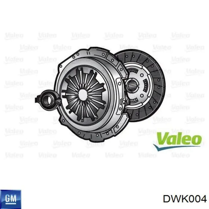 DWK-004 General Motors kit de embrague (3 partes)