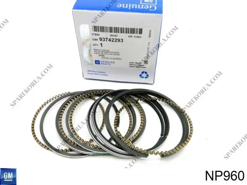 Comprar K42009000 Prima Juego de anillos de pistón, motor, STD