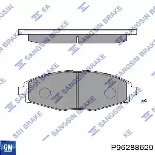 Pastillas de freno delanteras Chevrolet Spark (Matiz) M200, M250
