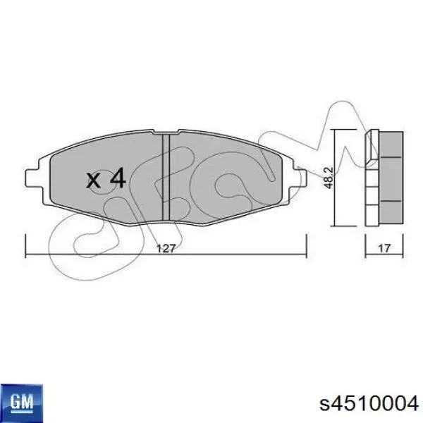 Pastillas de freno delanteras Chevrolet Spark (Matiz) M200, M250