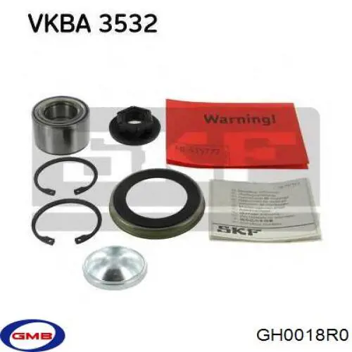Cojinete de rueda GH0018R0 GMB