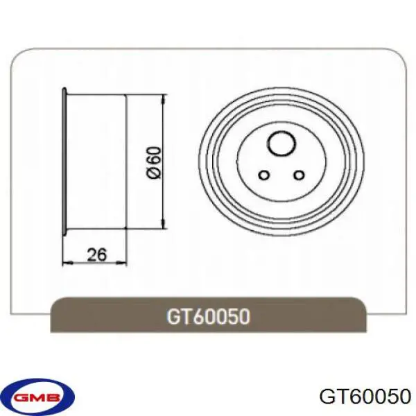 GT60050 GMB tensor correa distribución