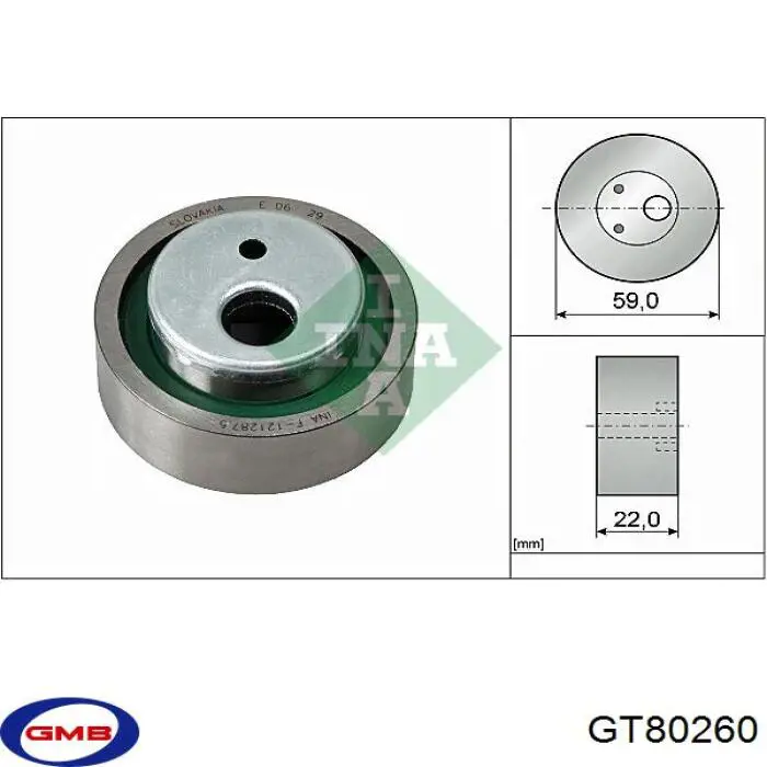 Comprar GT80260 GMB Tensor correa distribución