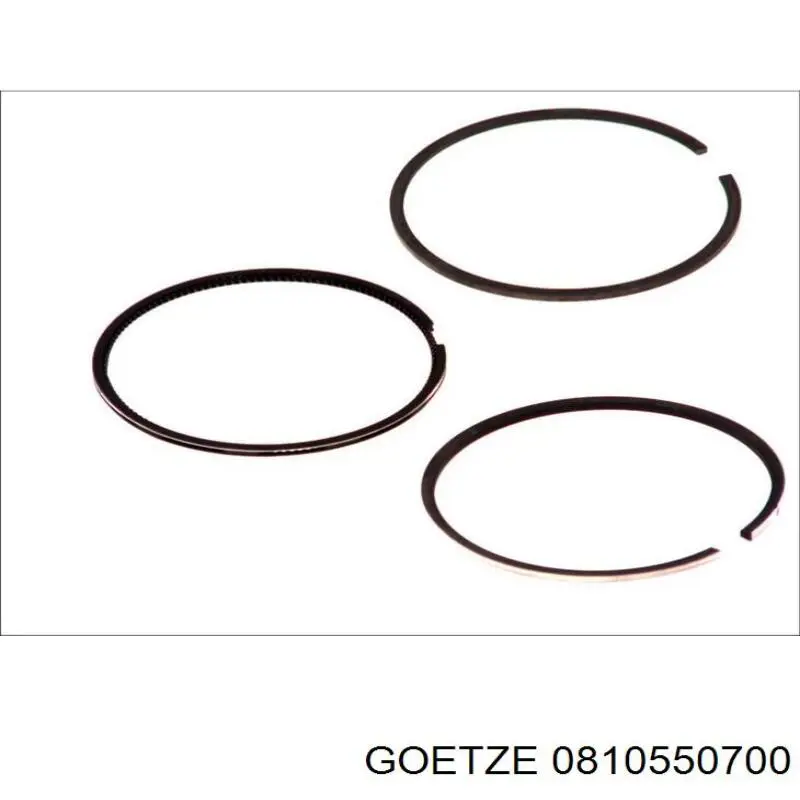 08-105507-00 Goetze juego de aros de pistón para 1 cilindro, cota de reparación +0,50 mm