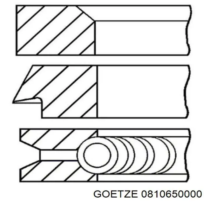 Comprar 0810650000 Goetze Aros de pistón para 1 cilindro, STD