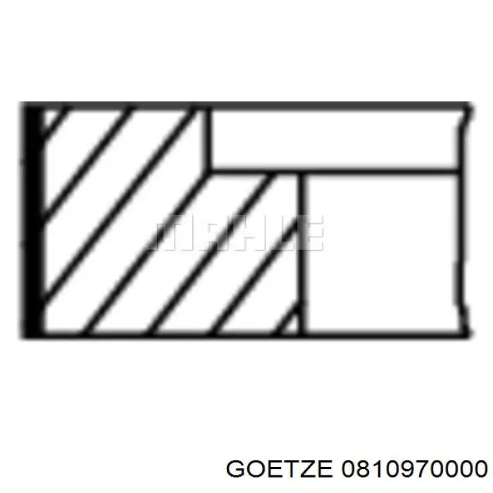 Comprar 0810970000 Goetze Aros de pistón para 1 cilindro, STD