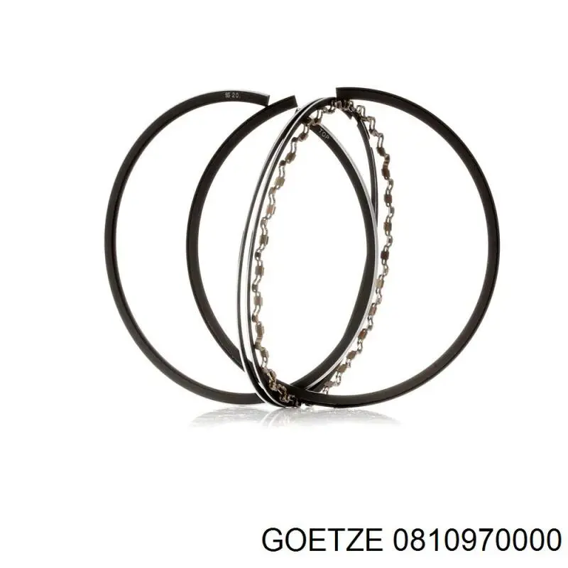 0810970000 Goetze Juego de anillos de pistón para 1 cilindro, STD