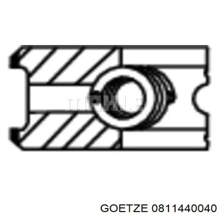 Comprar 0811440040 Goetze Aros de pistón para 1 cilindro, STD