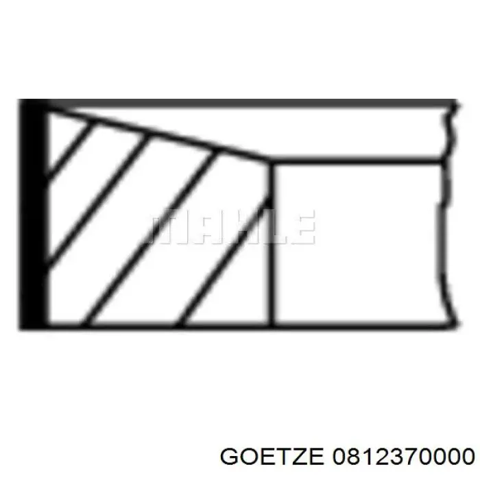 Comprar 0812370000 Goetze Aros de pistón para 1 cilindro, STD