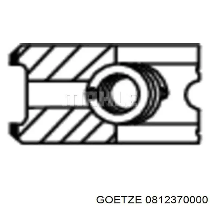 0812370000 Goetze Juego de anillos de pistón para 1 cilindro, STD