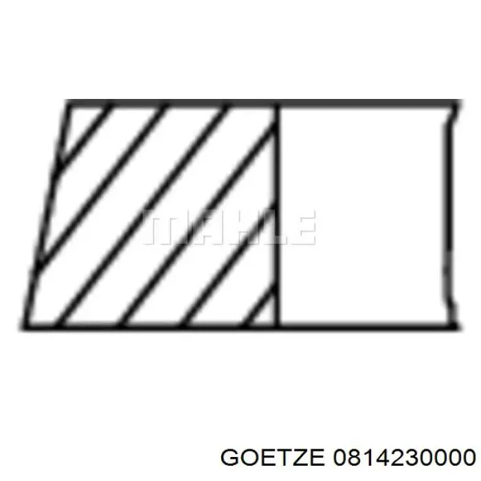 0814230000 Goetze Juego de anillos de pistón para 1 cilindro, STD