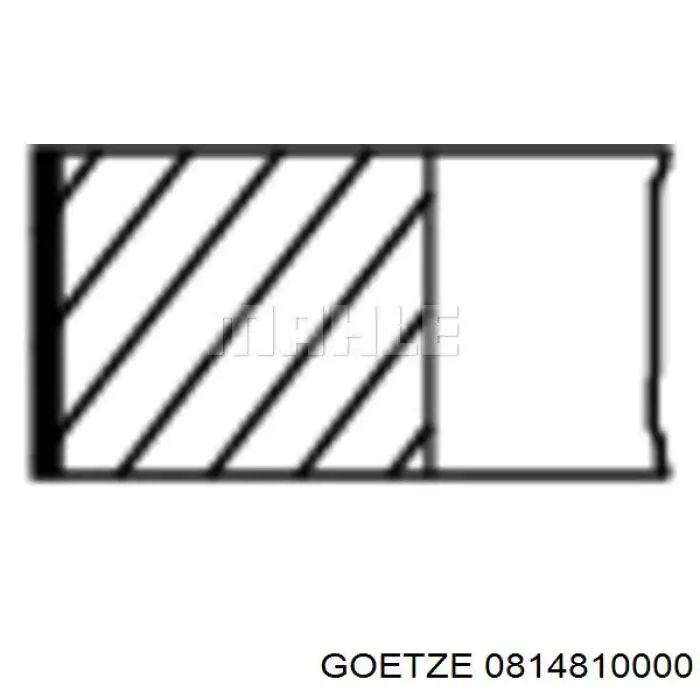 0814810000 Goetze Juego de anillos de pistón para 1 cilindro, STD