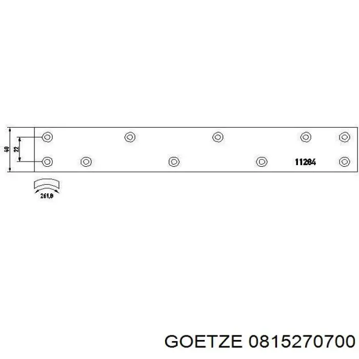 815270700 Goetze juego de aros de pistón para 1 cilindro, cota de reparación +0,50 mm