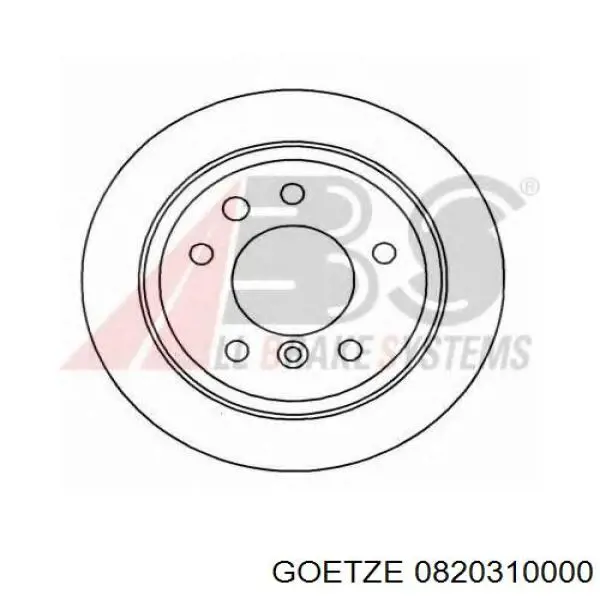 0820310000 Goetze Juego de anillos de pistón para 1 cilindro, STD