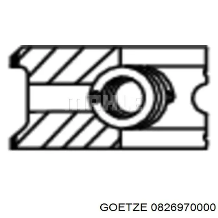 Comprar 0826970000 Goetze Aros de pistón para 1 cilindro, STD