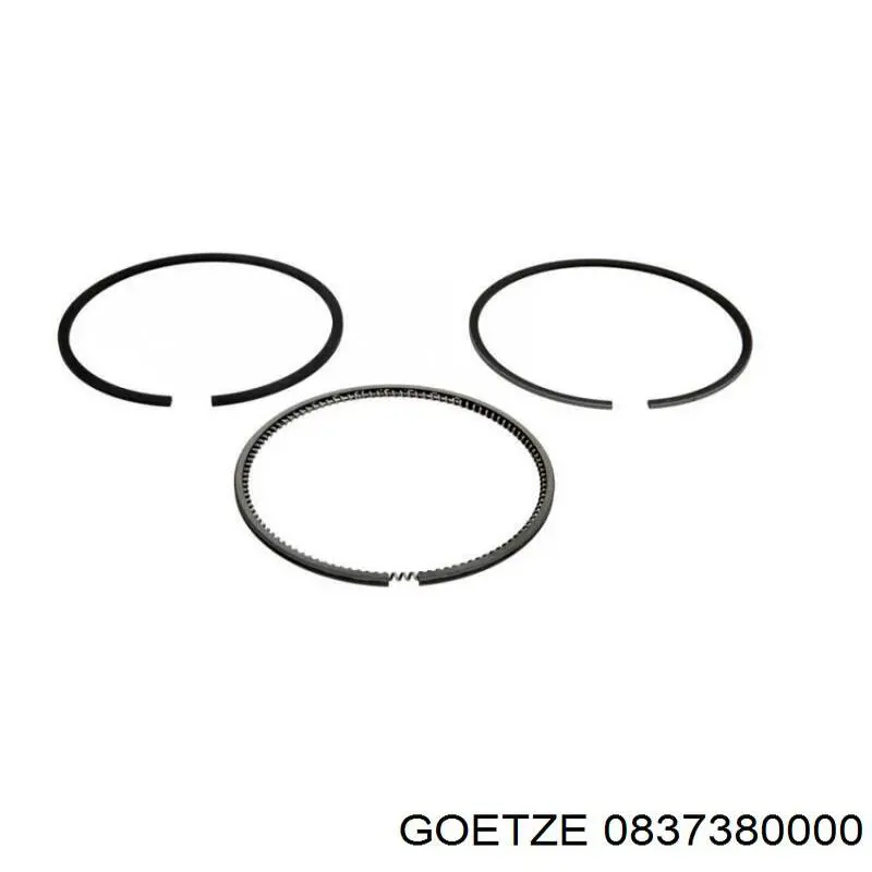 0837380000 Goetze Juego de anillos de pistón para 1 cilindro, STD