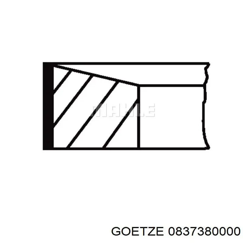 Comprar 0837380000 Goetze Aros de pistón para 1 cilindro, STD