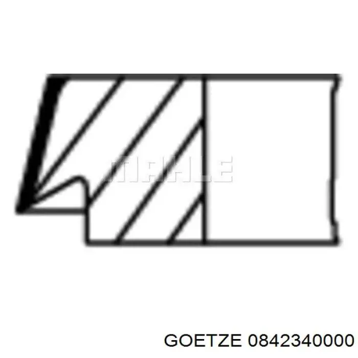 Comprar 0842340000 Goetze Aros de pistón para 1 cilindro, STD