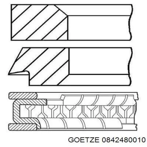 Comprar 800118911000 Kolbenschmidt Aros de pistón para 1 cilindro, STD