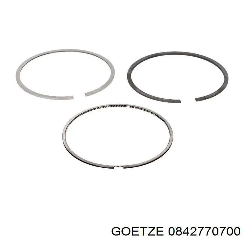 0842770700 Goetze Juego de aros de pistón para 1 cilindro, sobremedida (+0,50 mm)