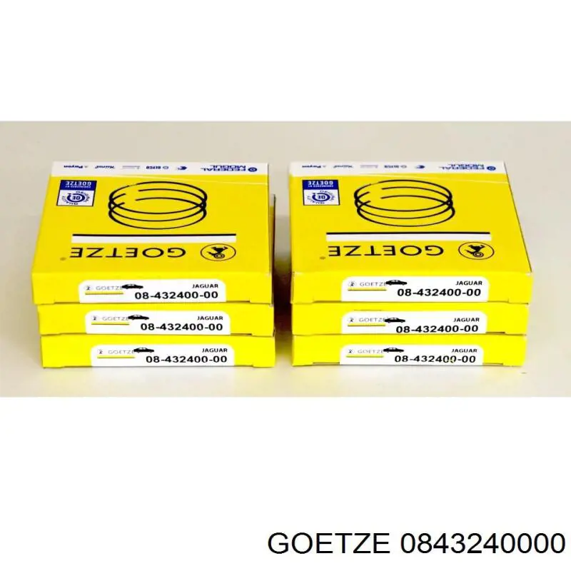 0843240000 Goetze Juego de anillos de pistón para 1 cilindro, STD