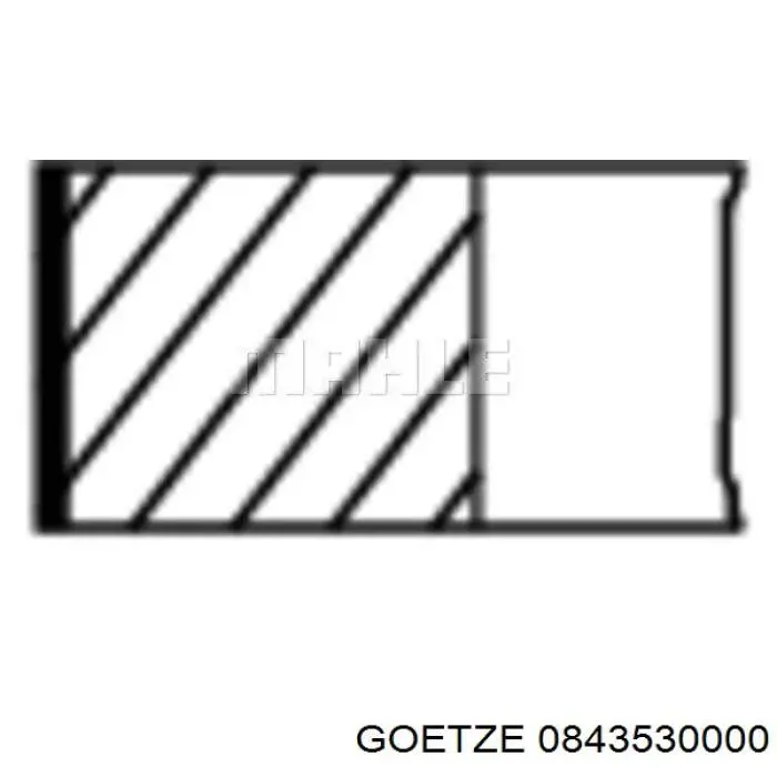 Juego de anillos de pistón para 1 cilindro, STD Goetze 0843530000 precio, desde 25,17 EUR