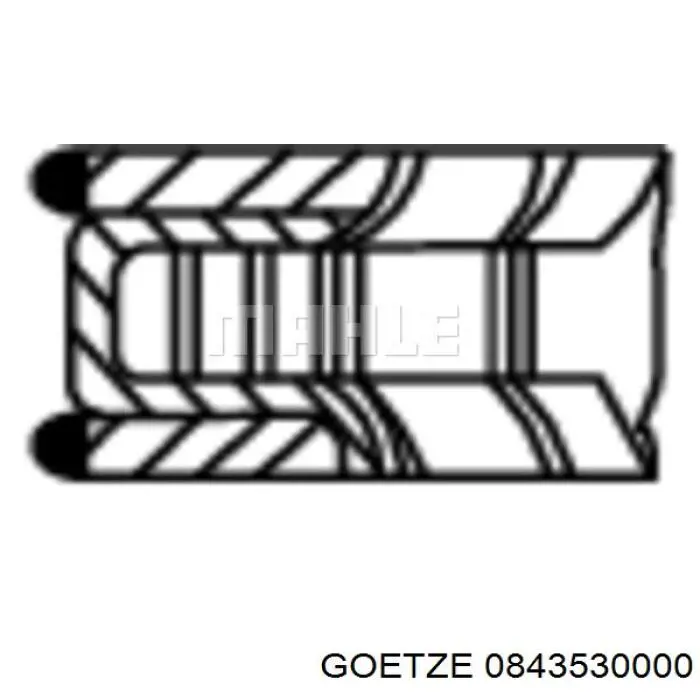 Comprar 0843530000 Goetze Aros de pistón para 1 cilindro, STD