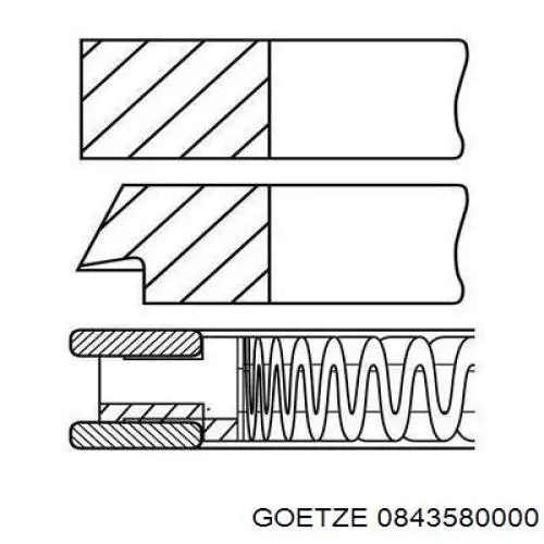 Comprar 800058510000 Kolbenschmidt Aros de pistón para 1 cilindro, STD
