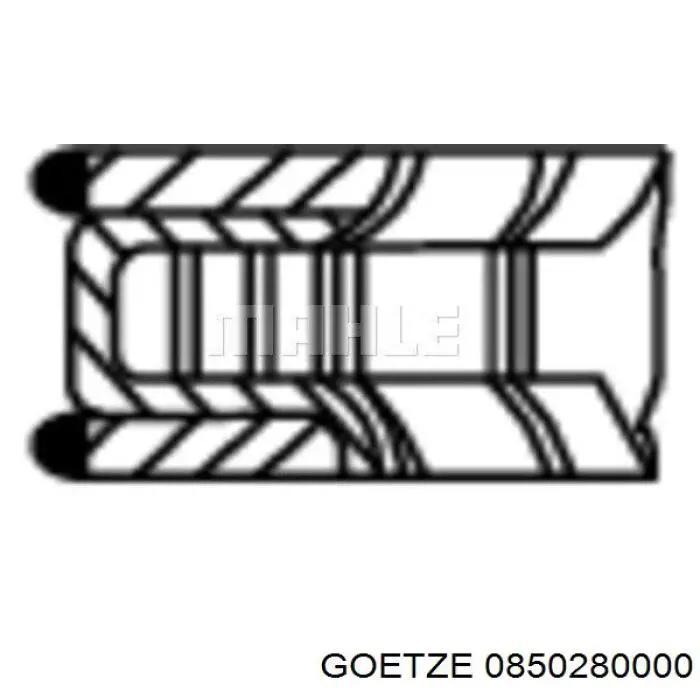 Juego de anillos de pistón para 1 cilindro, STD Goetze 0850280000 precio, desde 14,24 EUR