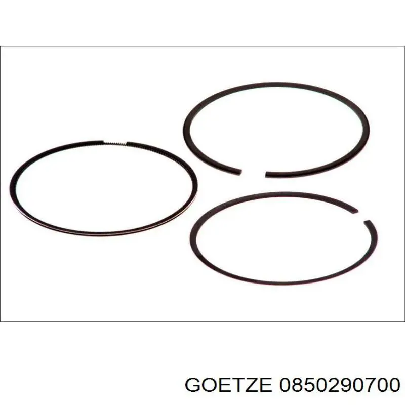 08-502907-00 Goetze juego de aros de pistón para 1 cilindro, cota de reparación +0,50 mm