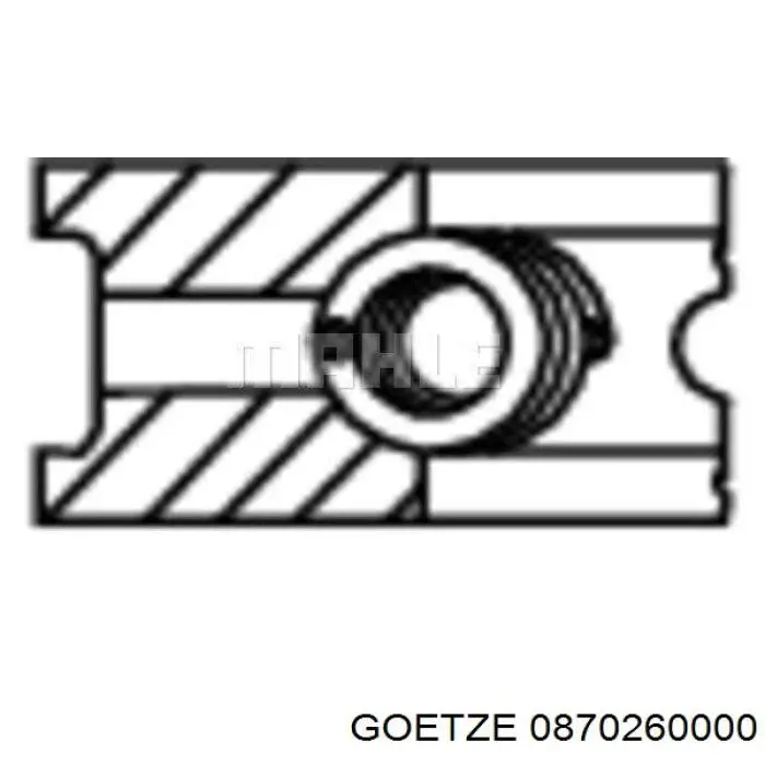 Comprar 0870260000 Goetze Aros de pistón para 1 cilindro, STD