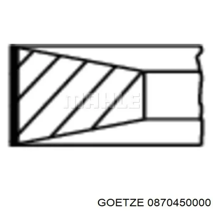 Comprar 0870450000 Goetze Aros de pistón para 1 cilindro, STD