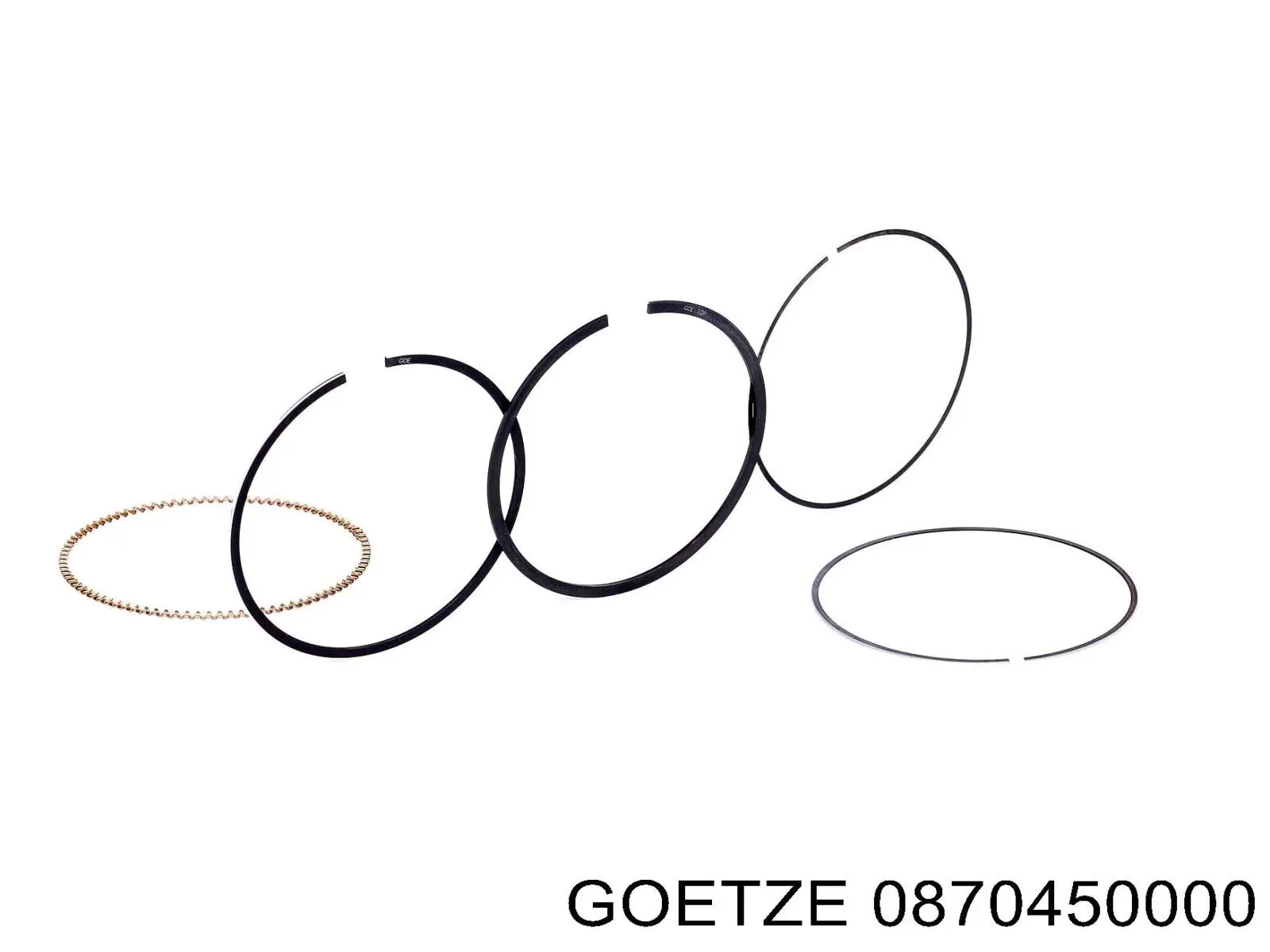 0870450000 Goetze Juego de anillos de pistón para 1 cilindro, STD