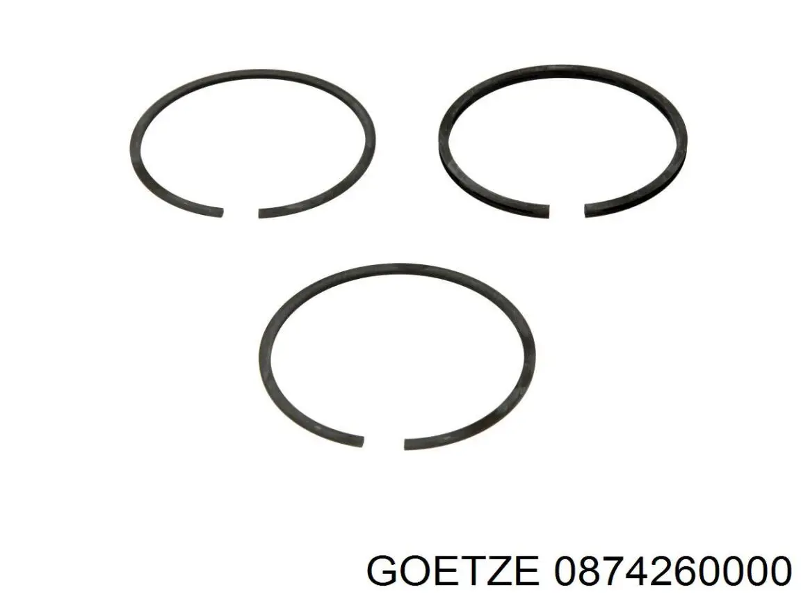 874260000 Goetze juego segmentos émbolo, compresor, para 1 cilindro, std
