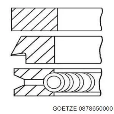 08-786500-00 Goetze juego de aros de pistón para 1 cilindro, std