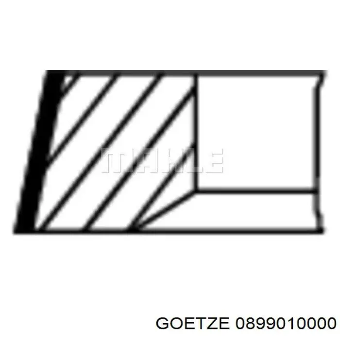 Comprar 0899010000 Goetze Aros de pistón para 1 cilindro, STD