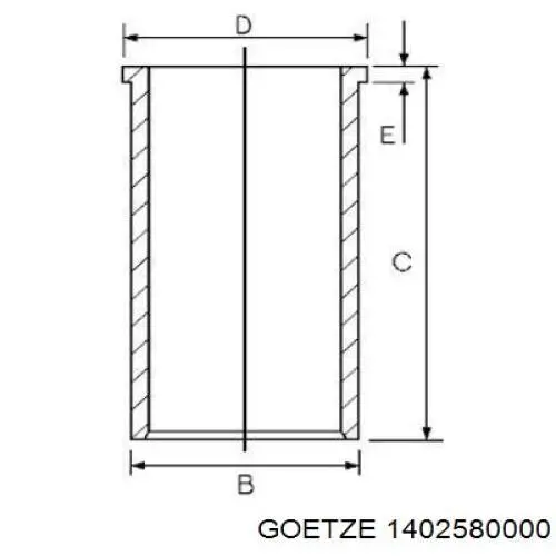 Comprar 1402580000 Goetze Camisa del cilindro