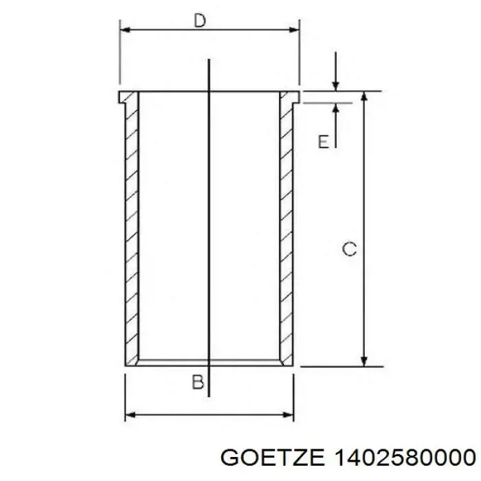 Camisa del cilindro Goetze 1402580000 precio, desde 30,55 EUR