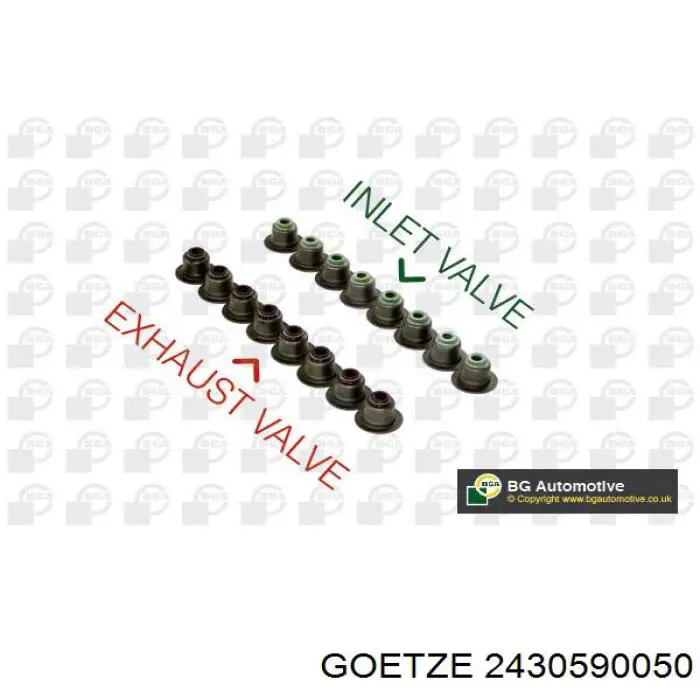 2430590050 Goetze sello de aceite de valvula (rascador de aceite Entrada/Salida Kit De Motor)