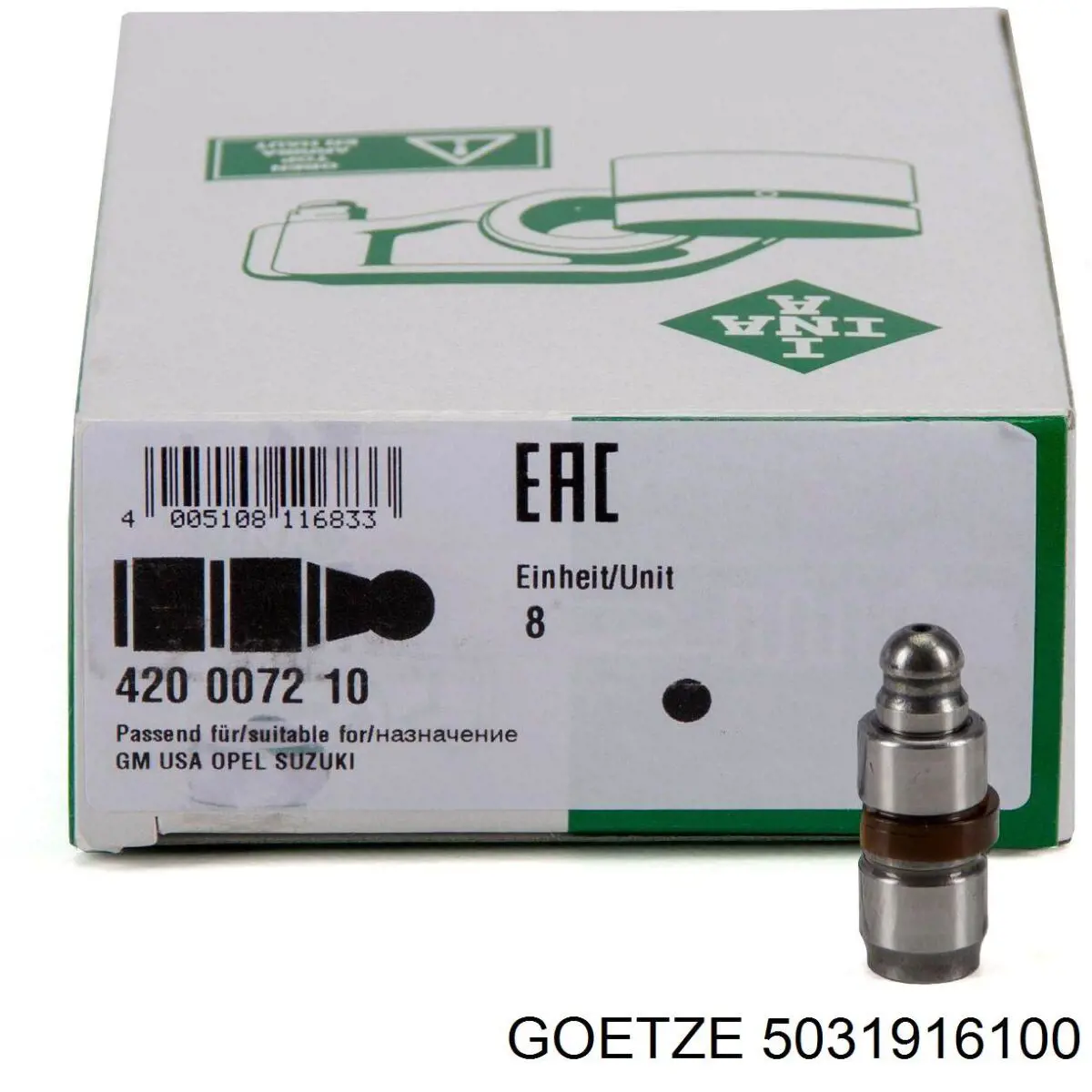 Anillo retén, árbol de levas Chevrolet Aveo 2 T250, T255